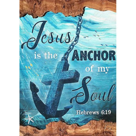 Ankare full diamant punkt nybörjare målning, rund 5D diamant pai