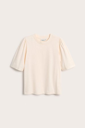 Kappahl | Topp med puffärm | Offwhite