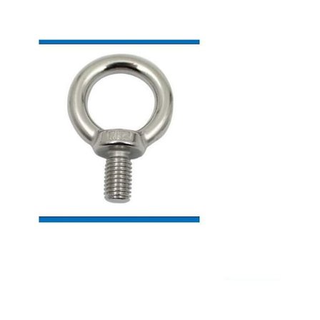 Øyeskruer M16 øyeskruer øyelyftestropper gjengede skruer 316 rustfritt stål for DIY-tau, 1 stk