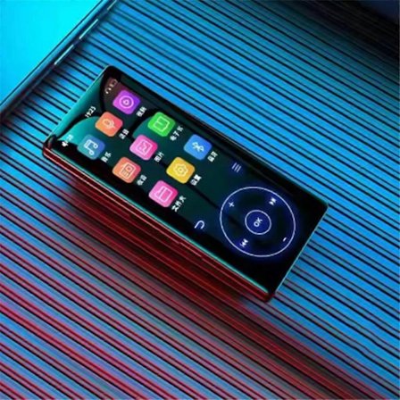 MP3-spiller Bærbar musikkspiller med Bluetooth HiFi-lyd Shuffle Single Loop FM-radio Innebygd HD