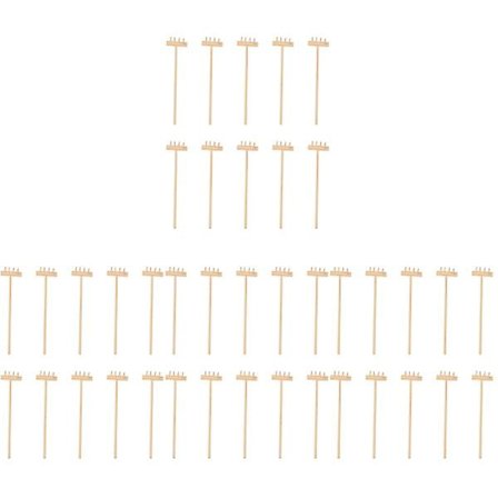 Unik Zen Have Rive Holdbar Bambus Te Kunst Have Sandkasse Værktøj 40 stk 14X3.5CM