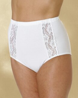 Stretchtrusser 3-pak Hvid - 38/40 - Louise