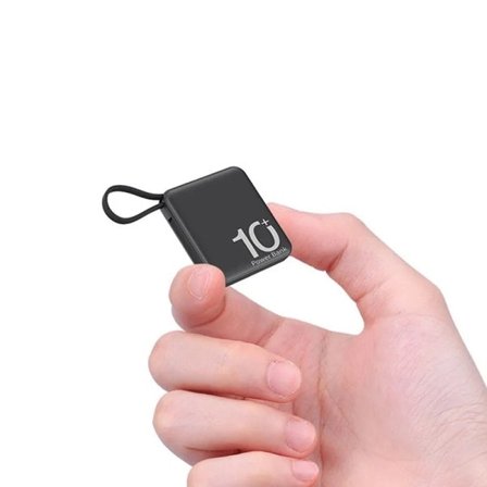 Mini Power Bank 30000mAh Bærbar Eksternt Batteri Pakke Innebygget kabel Power banker Reserve Batterier