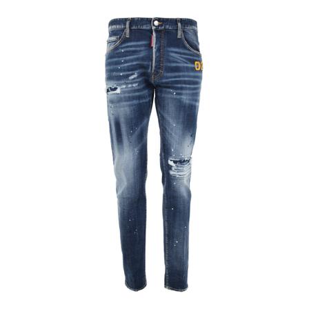 Dsquared2, Straight Jeans Blauw, Heren, Maat:L