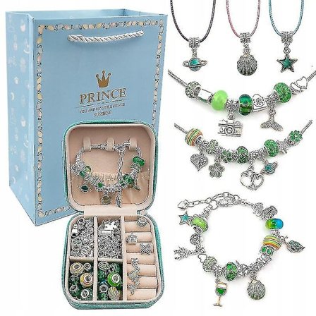 Charm Armband Gör-Det-Själv Smyckesset Present till Barn Flickor Tonåringar