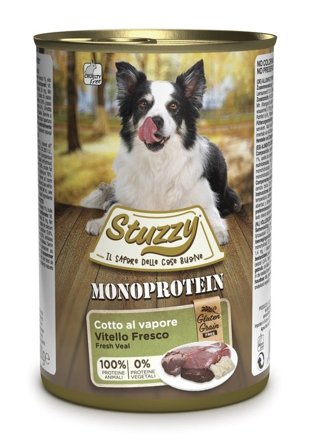 Stuzzy Monoprotein Al Vitello Cibo Umido Per Cani Adulti
