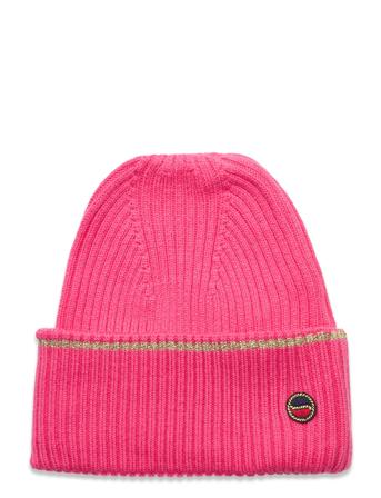 Shanelle Beanie Accessories Headwear Beanies Rosa BUSNEL*Betinget Tilbud