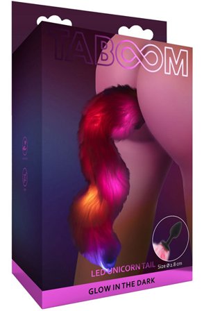 Taboom LED Unicorn Tail & Buttplug Anaalitappi hännällä