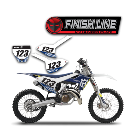 Finish Line Nummerplåtsdekaler - Husqvarna FC 450 2014-2026