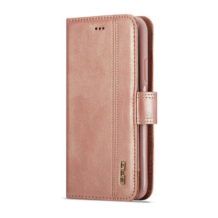 Brg Luxury Plånboksfodral Med Ställ Till Iphone X/xs, Rosa Rosa