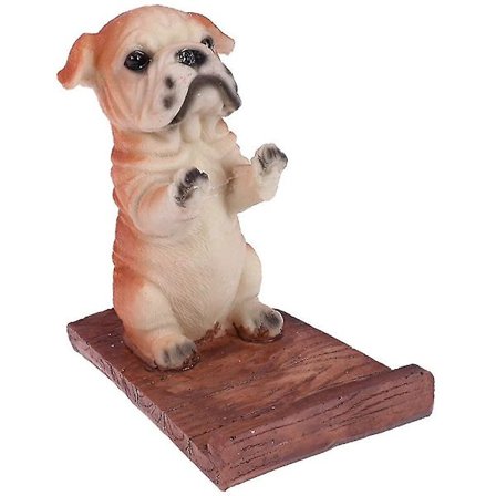 Puhelinteline söpö koira puinen matkapuhelinteline älypuhelimelle