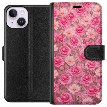 Yhteensopiva Lompakkokotelo Apple iPhone 14 Petal Reverie Blush Rose
