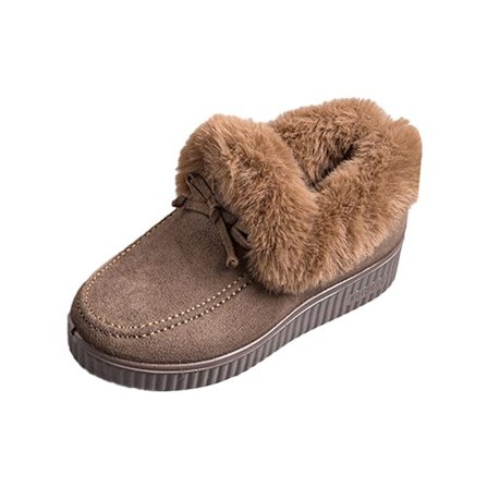 Mode Kvinnor Non On Mocassins Plyschfodrade Håll Varm Loafers