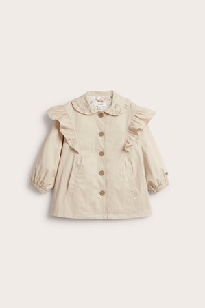 Newbie | Jacka med volanger | Beige