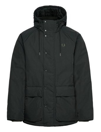 Padded Zip Through Jkt Black Fred Perry