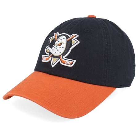 American Needle - NHL Preto Boné - Anaheim Ducks Anaheim Ducks Blue Line Black/Orange-os @ Hatstore