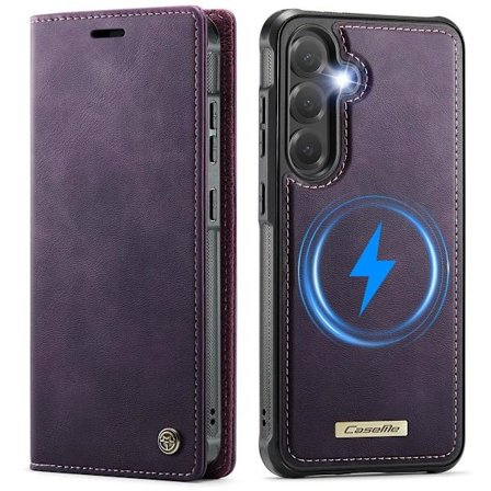 (Samsung Galaxy S23 Plus) Caseme 2-in-1 Irrotettava Magneettinen Lompakkokotelo RFID-suojauksella ja Säädettävällä Jalustalla