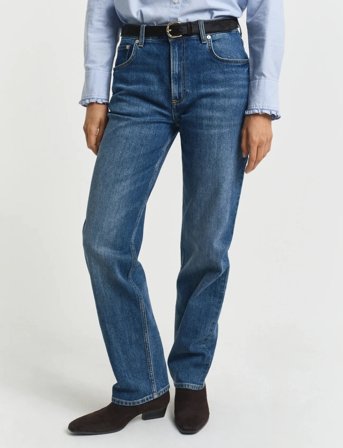 GANT Straight Stretch Jeans - Blue - 26 x 32