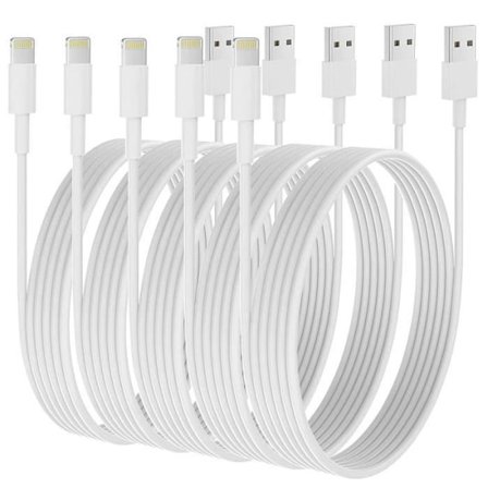 Lot-5 Laddarkabel 2 meter USB-kabel för iPhone 11-11Pro-11 Pro Max-12-12 Pro Max