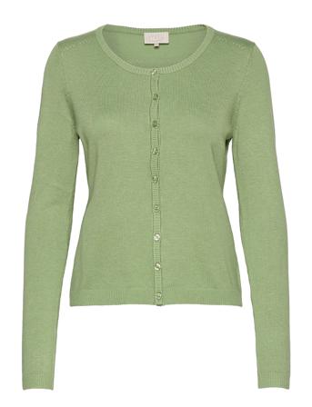 New Laura Cardigan Strikkegenser Cardigan Grønn Minus