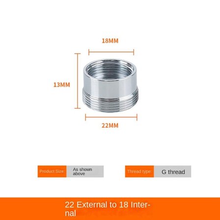 6 stk Vannkrankobling gjengekobling 8 8