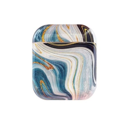 Skyddsfodral till AirPods - Isblå Marmor