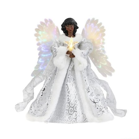 Juletræ Topper Usb Led Lys Angel Fairy Festlig Decor Xmas Tree Top Ornament Børn Piger Gaver