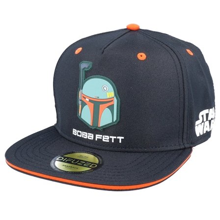 Difuzed - Black snapback Czapka Z Daszkiem - Kids Boba Fett Bounty Hunter Boys Snapback Cap @ Hatstore