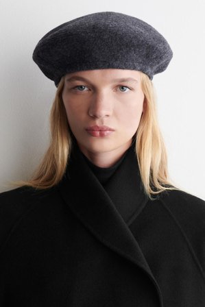 COS Femme Béret En Mélange De Laine in Gris