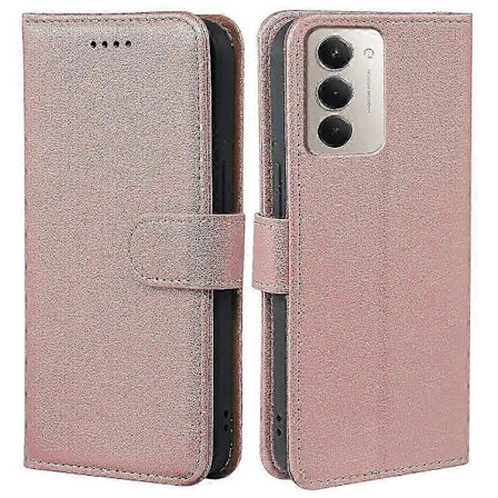 Yhteensopiva Xiaomi Redmi 15 5G -kotelon kanssa RFID-lompakko PU-nahkaa Litsi-kuvioinen Käännettävä puhelinkotelo magneettisella sulkimella