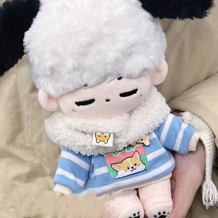 Dukke Hettegensere Sweatshirt Antrekk BLÅ&HVIT