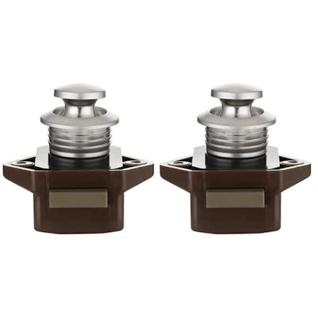 Set med 2 tryckknappar Tryckknappslås utan nyckel Skåplås Spänne