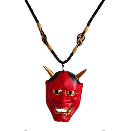 Hannya Mask Halsband Etnisk Karakteristisk Smiley Ansikte Halsband Hänge