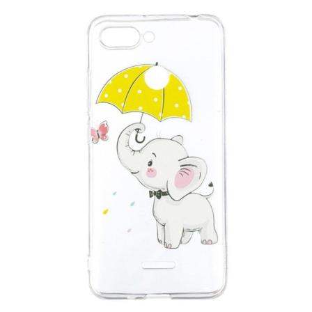 Xiaomi Redmi 6 kuviollinen silikooni muovinen pehmeä takasuoja kuori - Söpö Norsu Multicolor