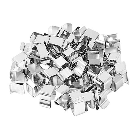 50 stk Metall Julelys Krok, Utendørs Lysledning Klips, Lys Klips for Høytidslys Dekorasjon