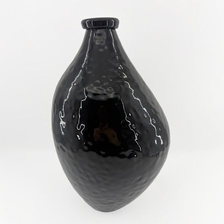 Sort glasvase, 22x22x35,5 cm – Moderne indretning