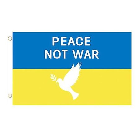 Fredsflagga, Fredsduva Världsfredssymbol Flagga För Uteplats Gräsmatta Hem Utomhusdekor