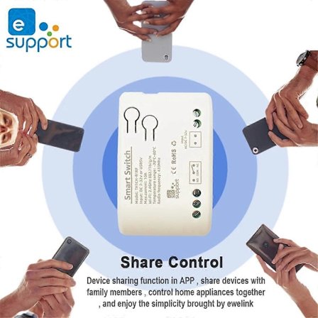 10A Overvågningstermostat 1CH Wifi Relæmodul DC 7-32V