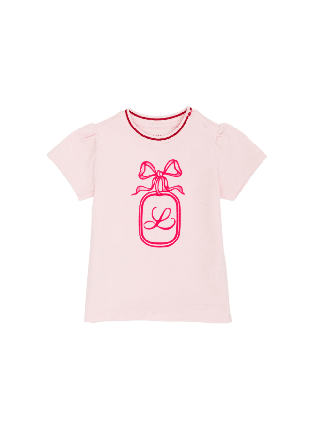 Livly Bow Wreath Ellie T-shirt Överdelar Dam Rosa 92/98