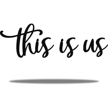 This Is Us Logo Heminredning Metall Väggdekoration Hemjärn