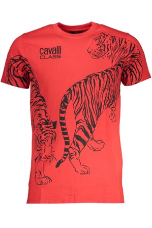 Cavalli Class T-shirt Maniche Corte Uomo Rosso