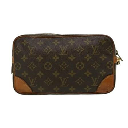 Louis Vuitton Vintage Pre-owned Canvas Marly Dragonne Taske Brun, Dame Vintage Tasker, Størrelse: ONE Size