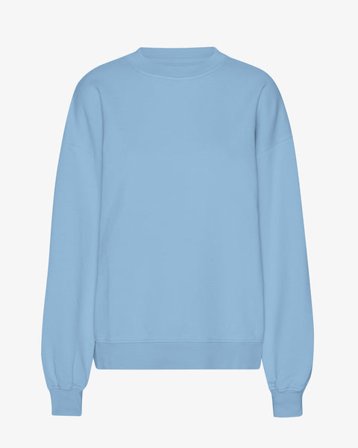 Organic Oversized Crew - Seaside Blue - Female - S