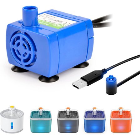 Katte- og hundepumpe til springvand, nedsænkelig vandpumpe til kæledyr