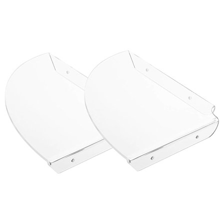 2 kpl Akryyli Kulmahylly Leijuva Seinähylly Näyttö Kaiutin Järjestäjä Makuuhuone Keittiöpidike, selkeä