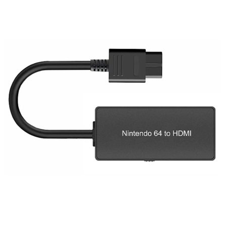 Bärbar N64 till HDMI-kompatibel omvandlaradapter Kabel Videoljudkonverteringsadapter för TV DVD-speltillbehör