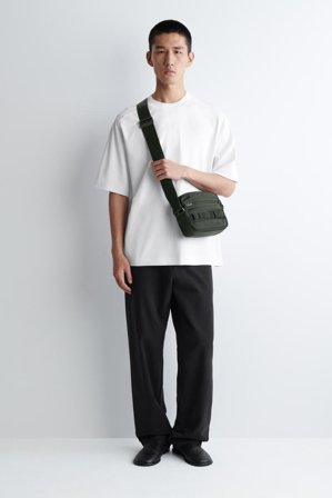 COS Transit Crossbody Bag - Nylon in Green - Men