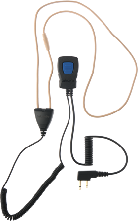 Lafayette 6255 Miniheadset Komplett Hörslinga 3,5+2,5mm Vinklad