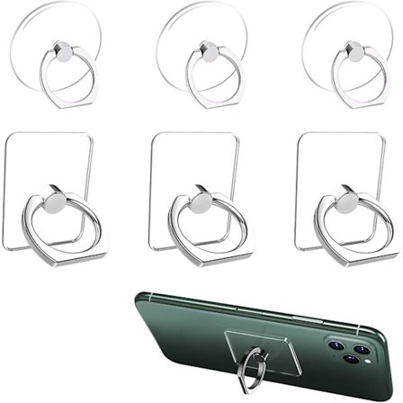 Telefon Ring Holder, Telefon Ring, Telefon Ring Holder, Telefon Ring Grip, 360 Rotation Telefon Ring Grip, Kompatibel Med De Fleste Mobiltelefoner - 6