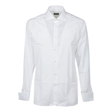 Z Zegna, Casual Shirts Wit, Heren, Maat:L